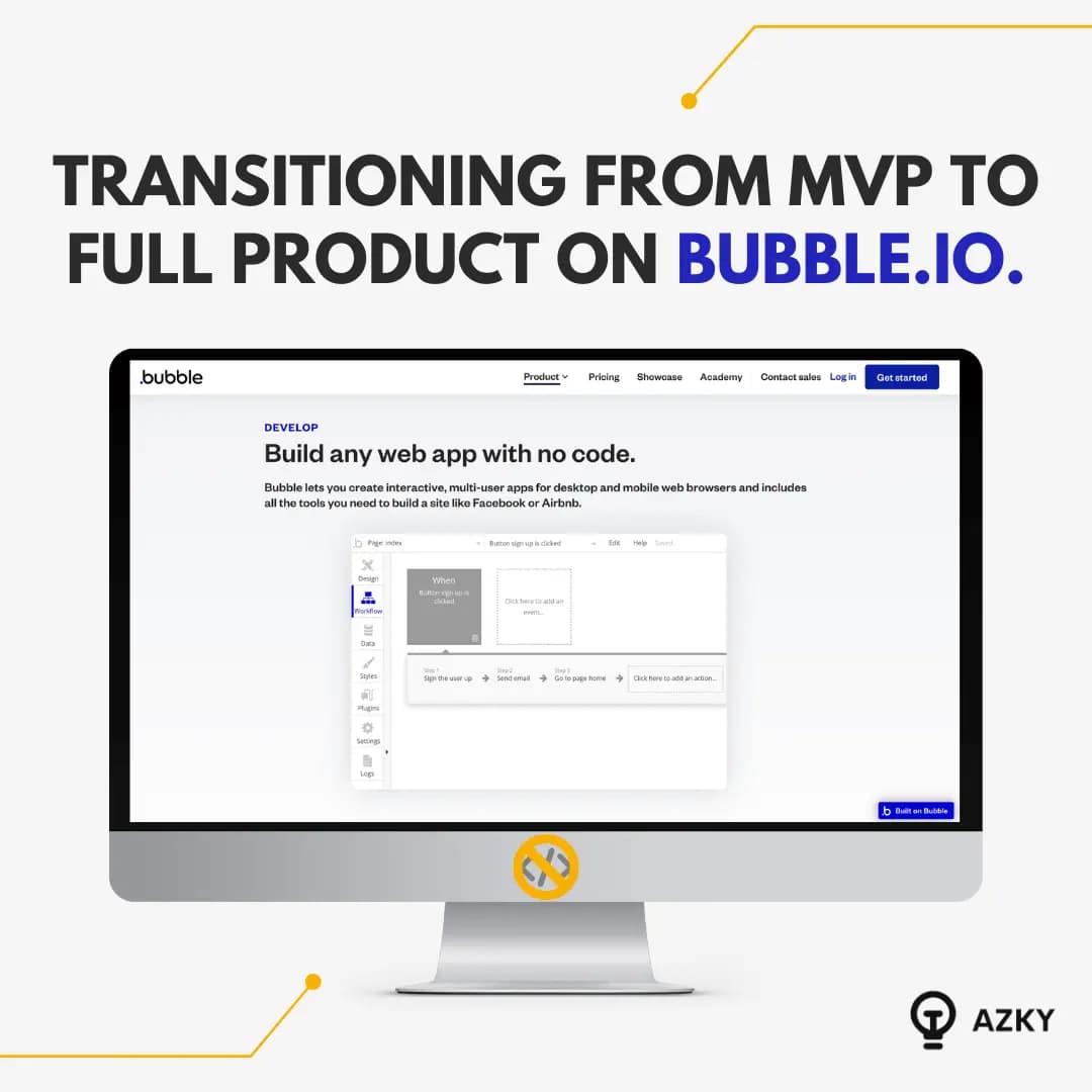 Transitioning from MVP to full product on Bubble.io.