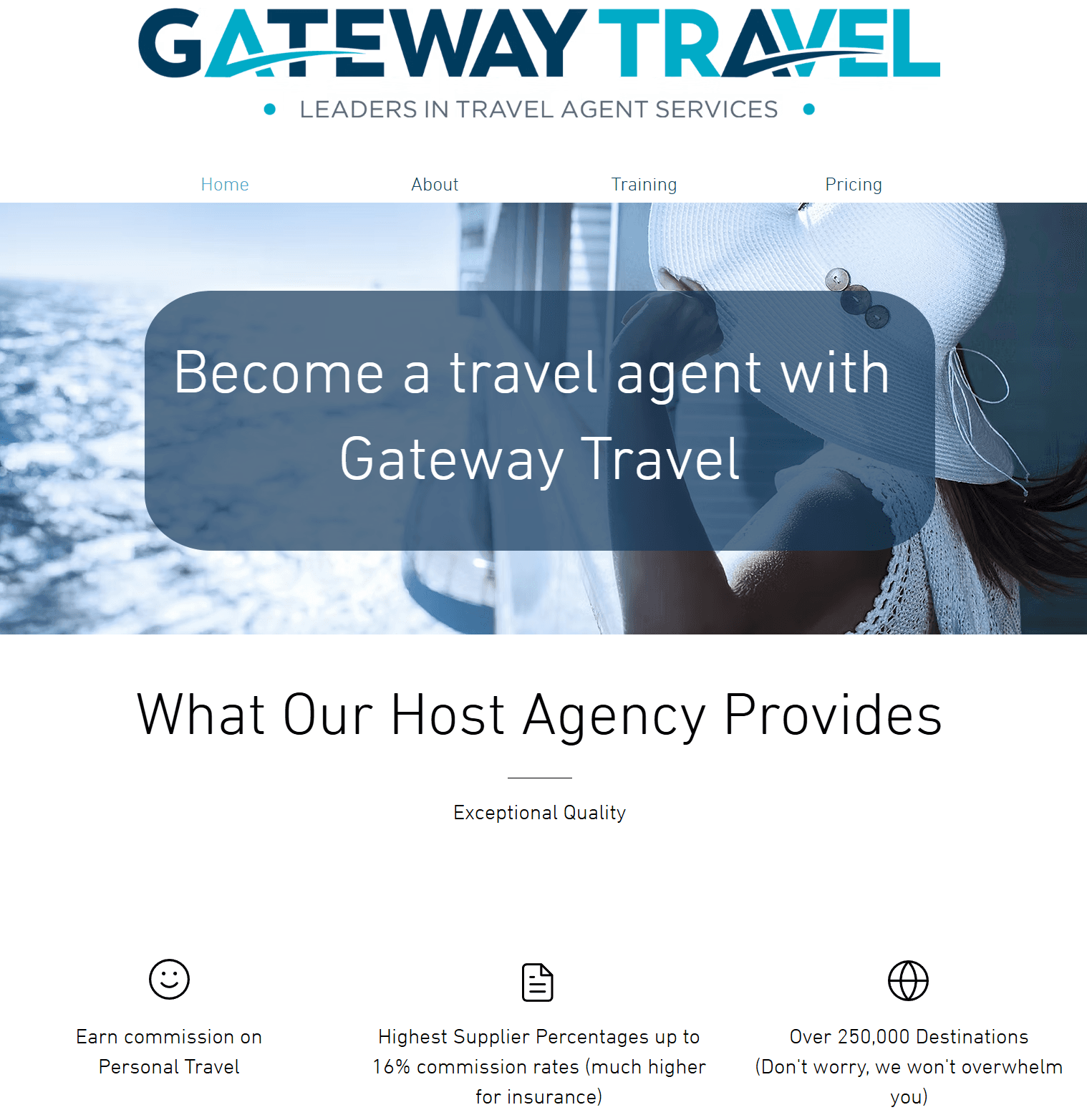 Gateway Travel website