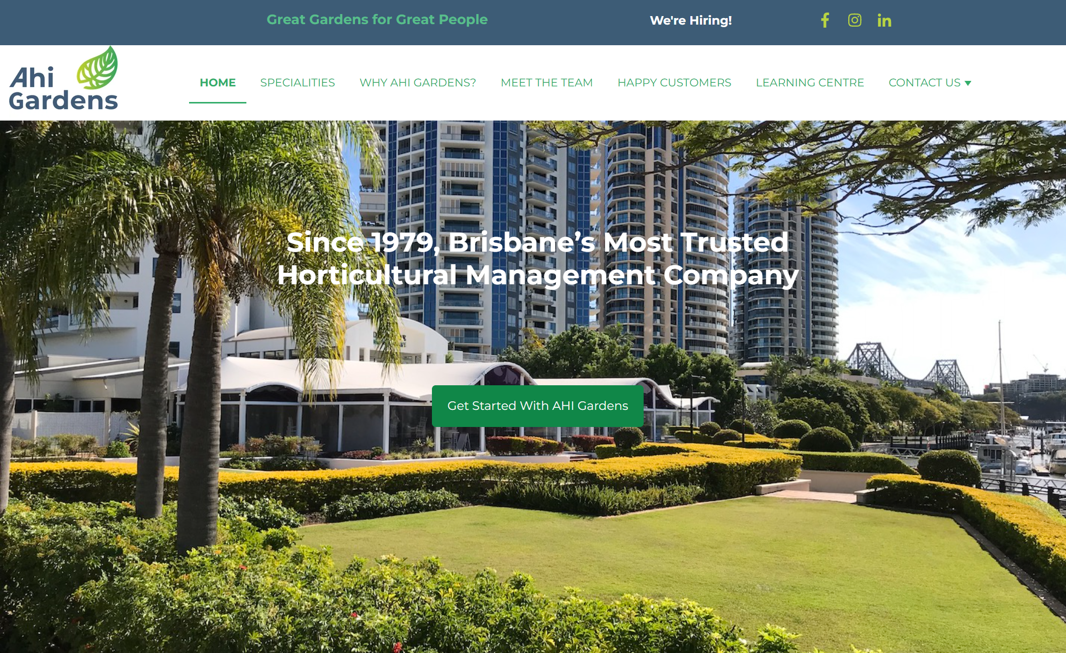 AHI Gardens website